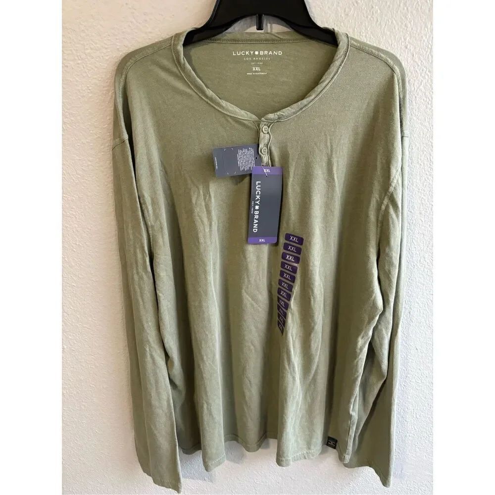 ❤️Men’s Lucky Brand Long Sleeve Henley